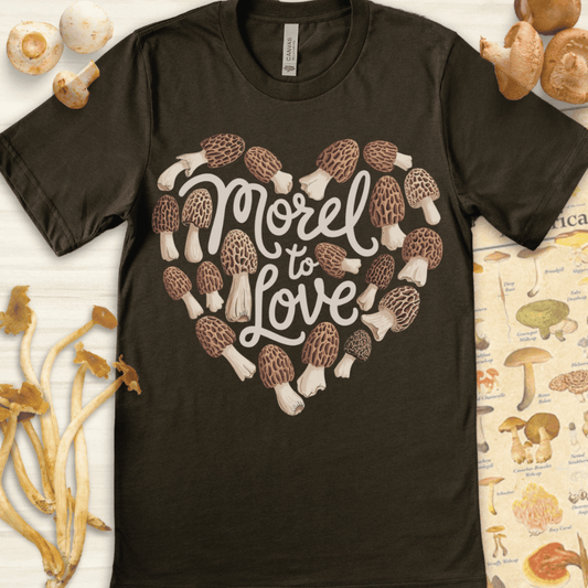 Morel To Love Heart Tee Dark Green