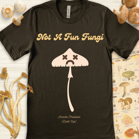 Not A Fun Fungi Tee Dark Green