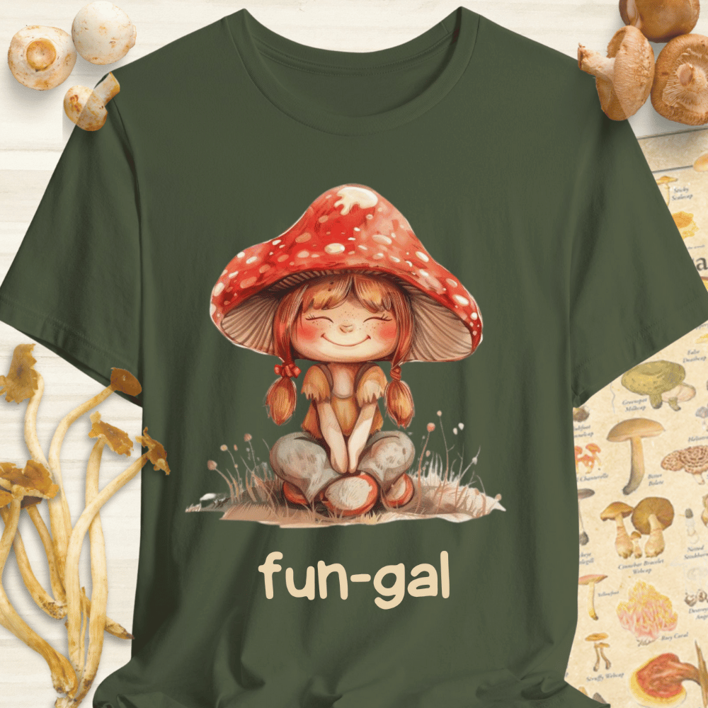 Fun-Gal Tee Dark Green