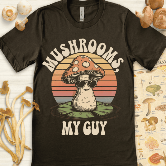 Mushrooms My Guy Tee Dark Green