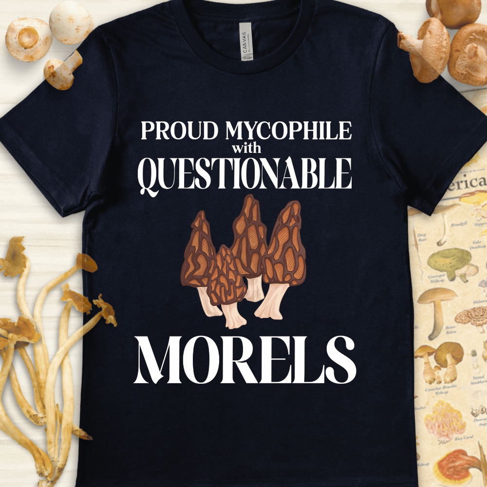 Mycophile Morels Tee Navy