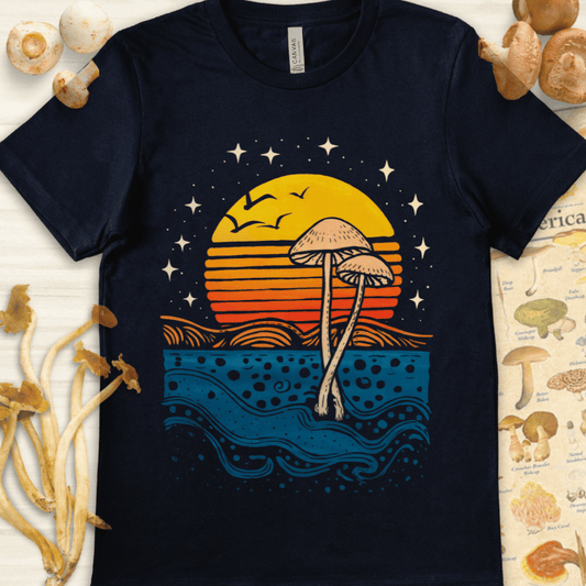 Twilight Fungal Skies Tee Navy