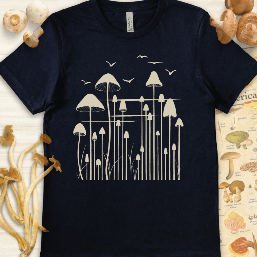 Skyward Shrooms Tee Navy