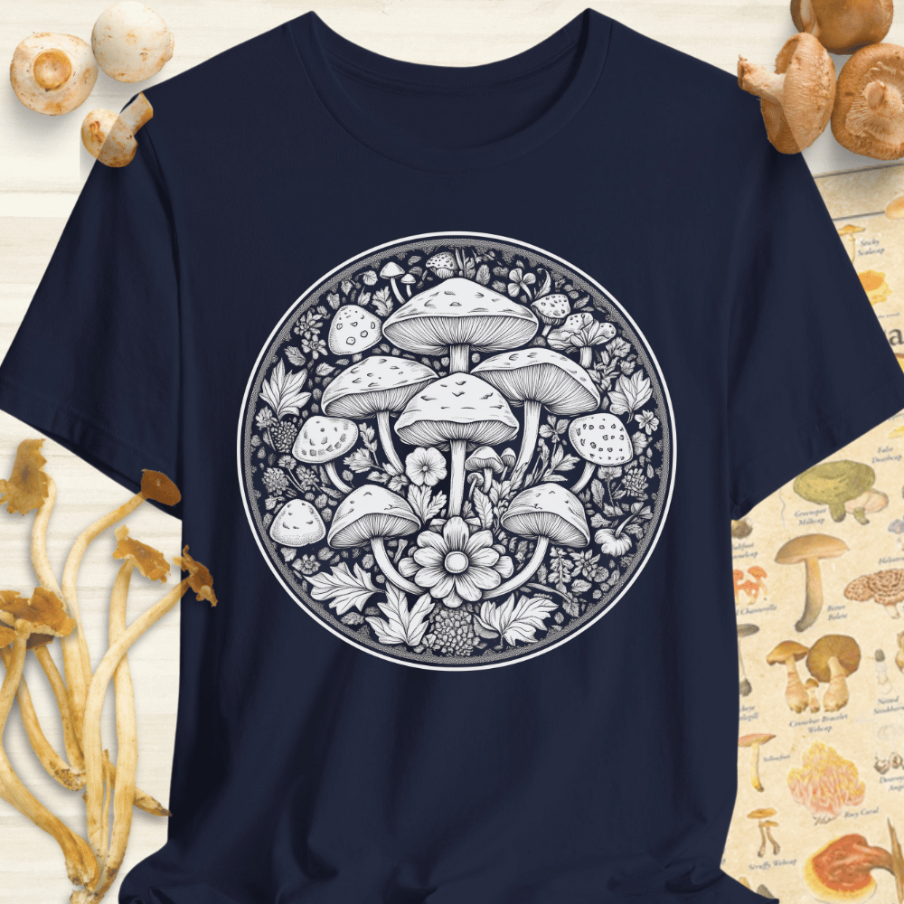 Mushroom Serenity Tee Navy