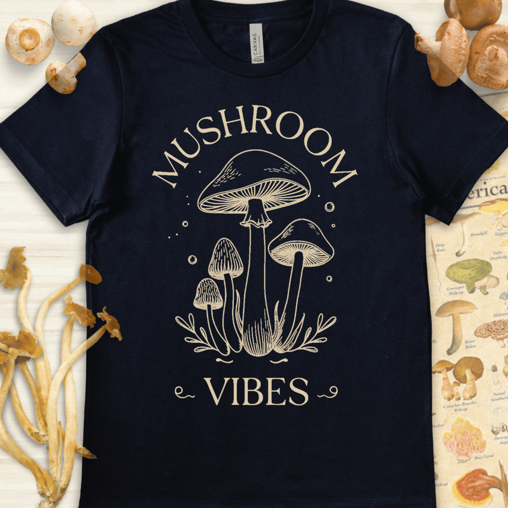 Mushroom Vibes Tee Navy