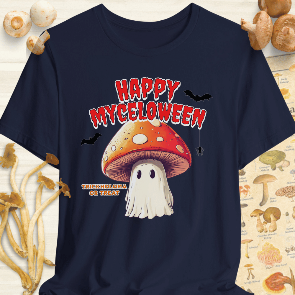 Happy Myceloween Tee Navy