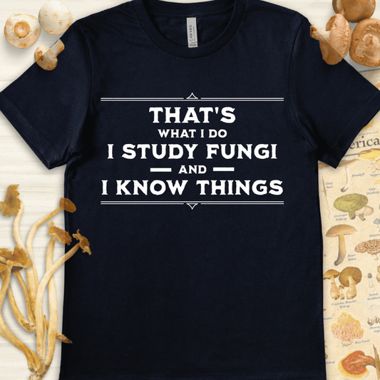 Fungi Know Things Tee Navy