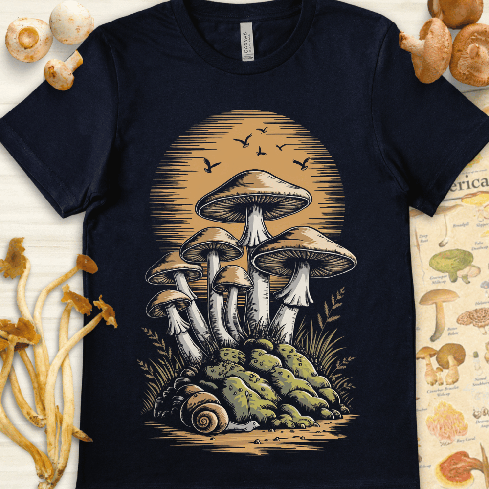 Sunset Snail Tee Navy