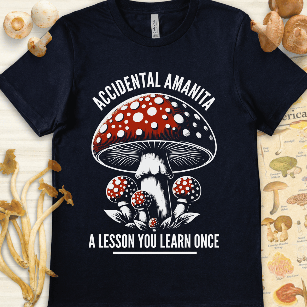 Accidental Amanita Tee Navy