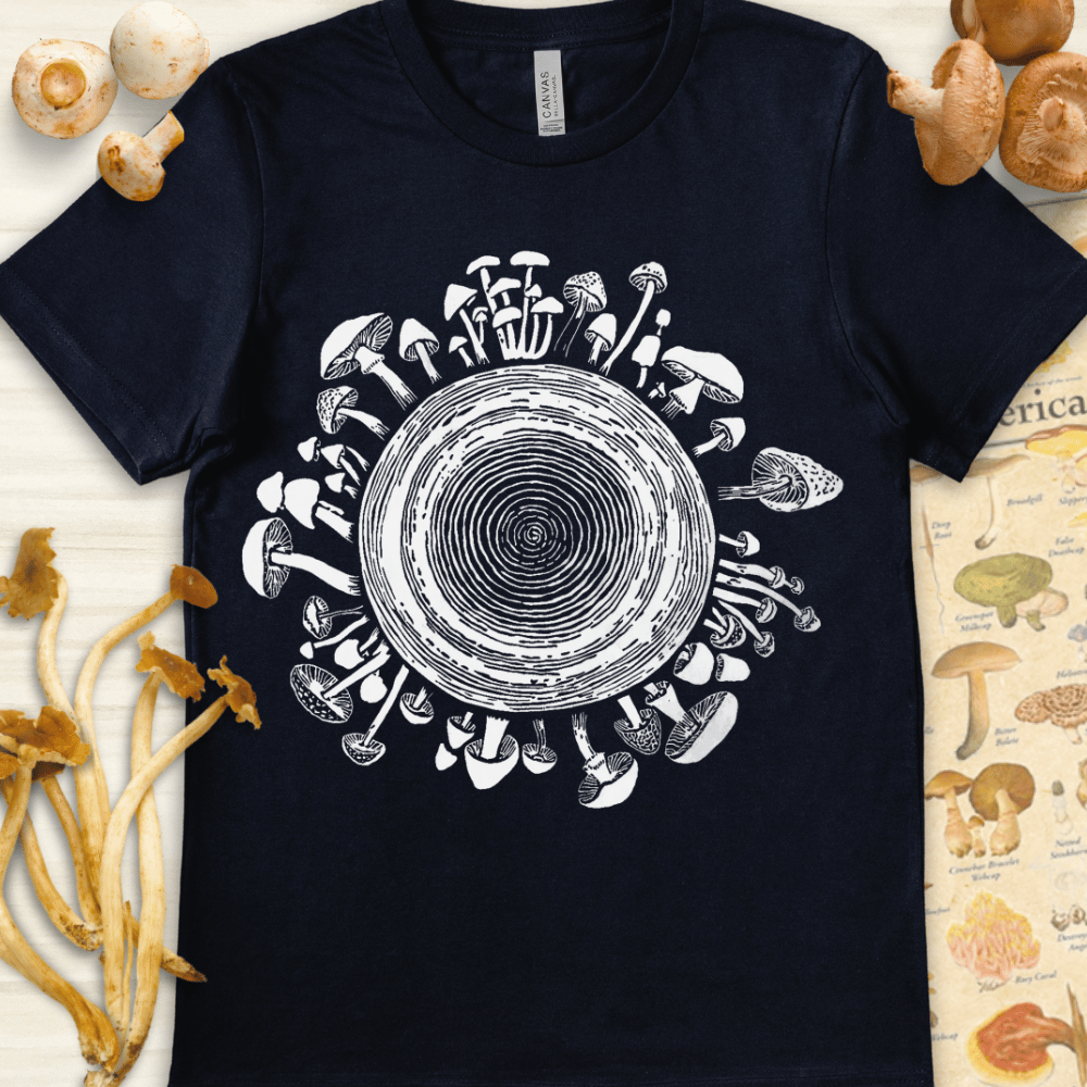 Tree Ring Myco Tee Navy