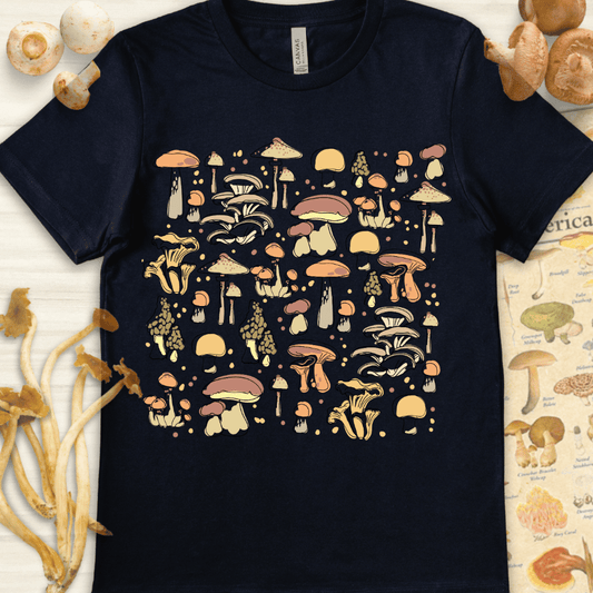 Mushroom Collage Tee Navy