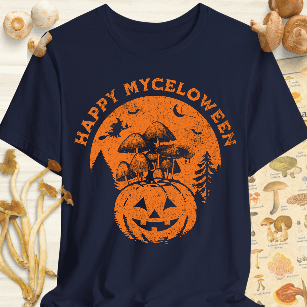 Happy Myceloween Tee Navy
