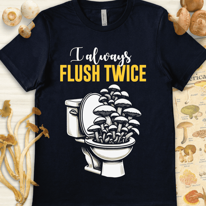 Flush Twice Harvest Tee Navy