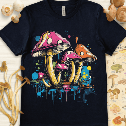 Urban Shrooms Tee Navy