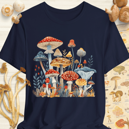 Mushroom Flora Tee Navy