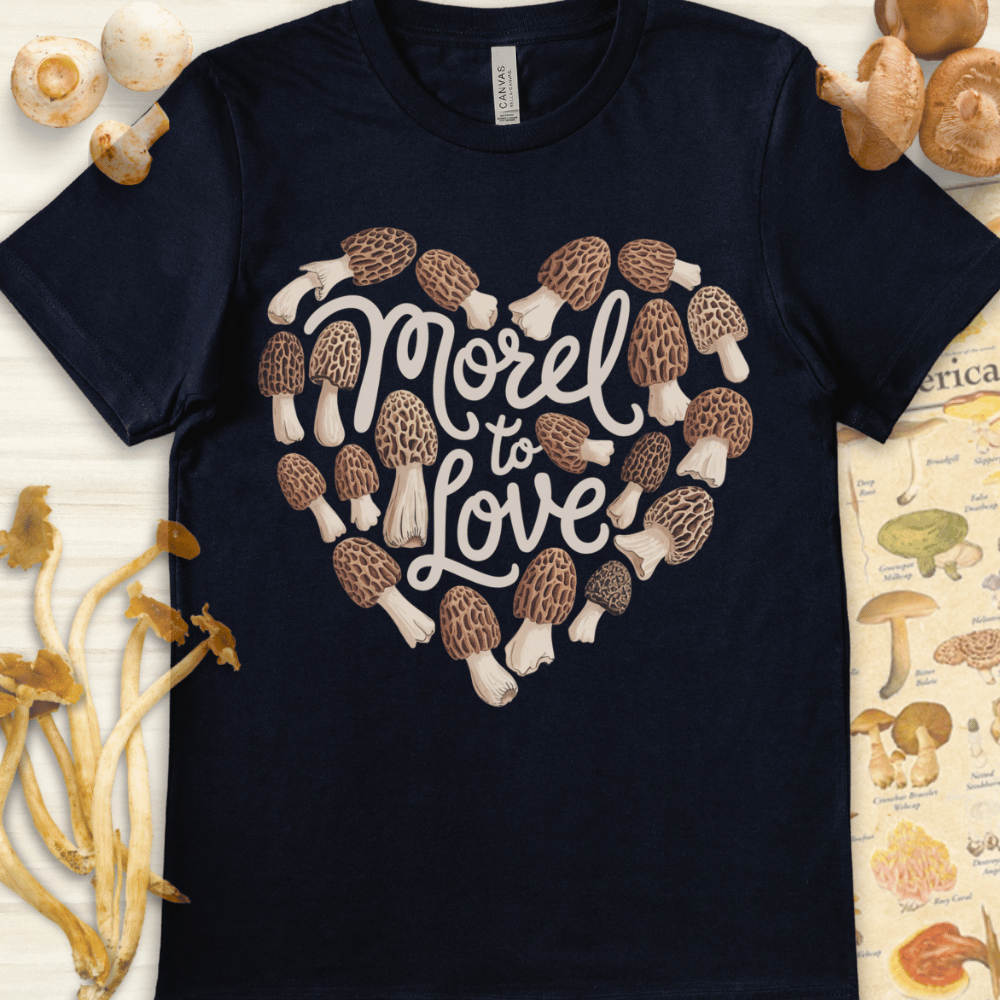 Morel To Love Heart Tee Navy