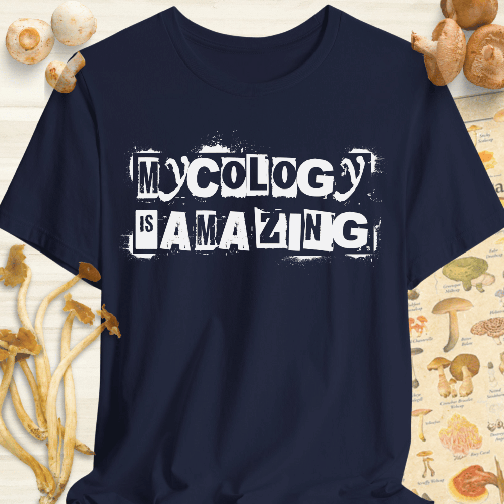 Mycology Is Amazing Tee Navy