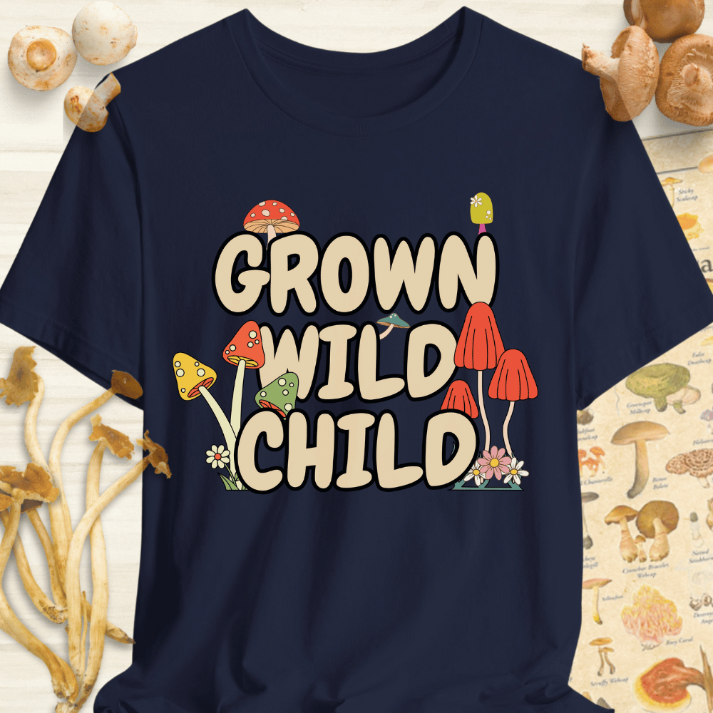 Grown Wild Child Tee Navy