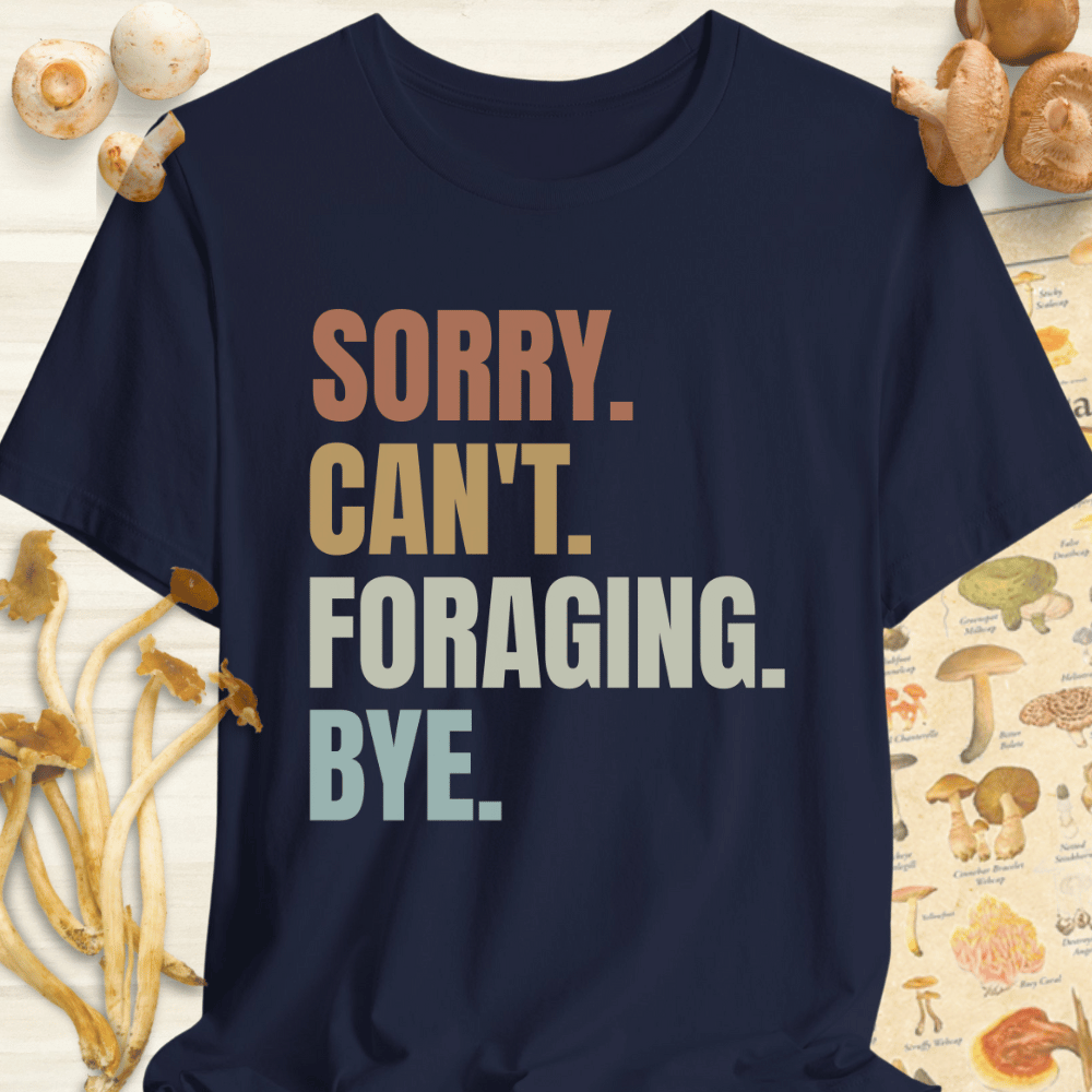 Sorry Foraging Bye Tee Navy