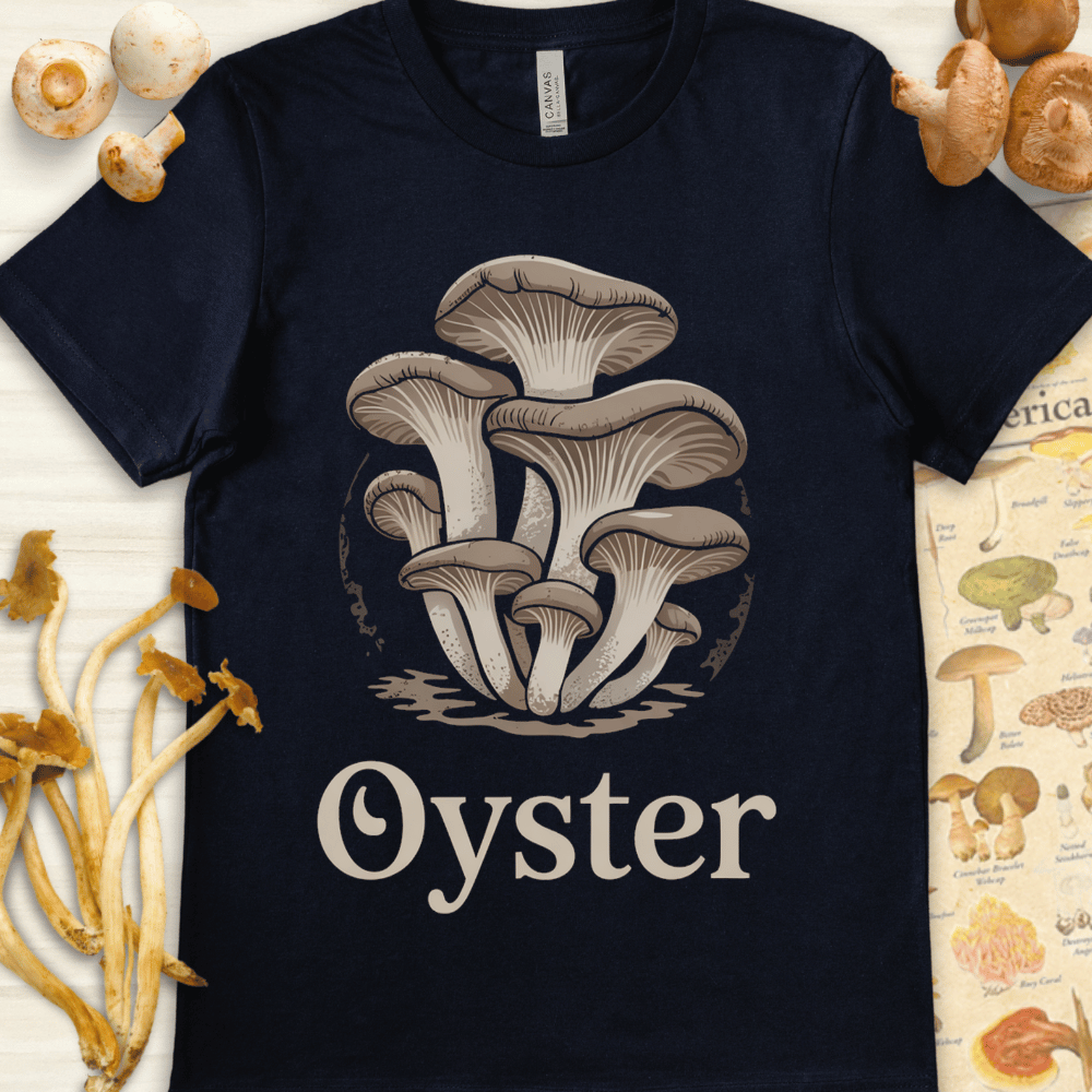 Oyster Mushroom Tee Navy