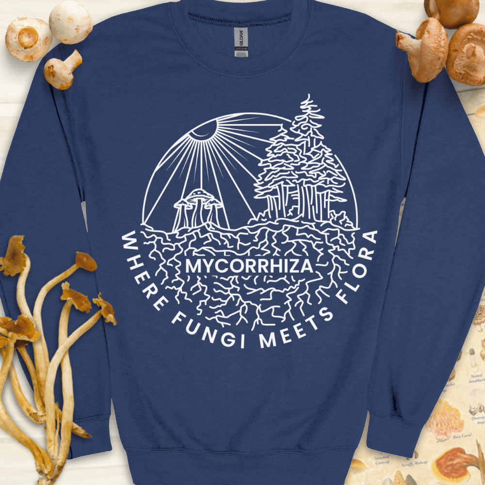 Mycorrhiza Fungi Sweatshirt Navy