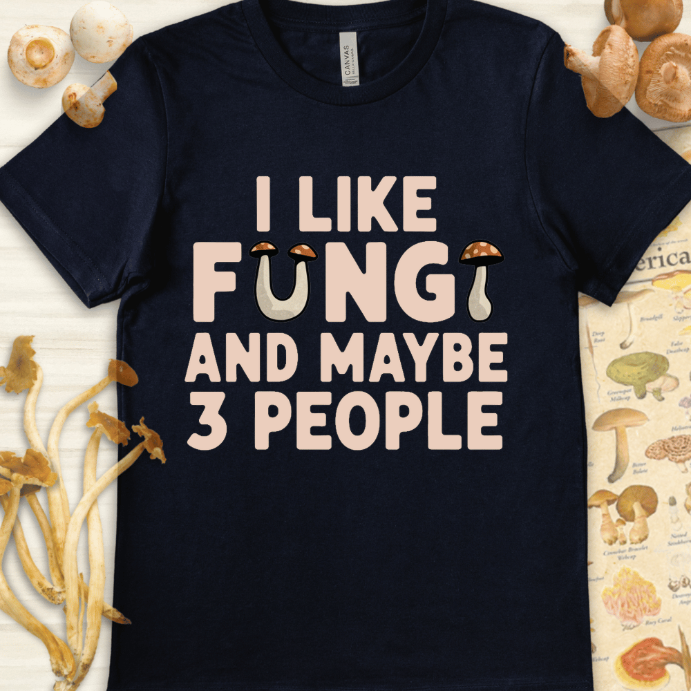 Fungi & 3 People Tee Navy