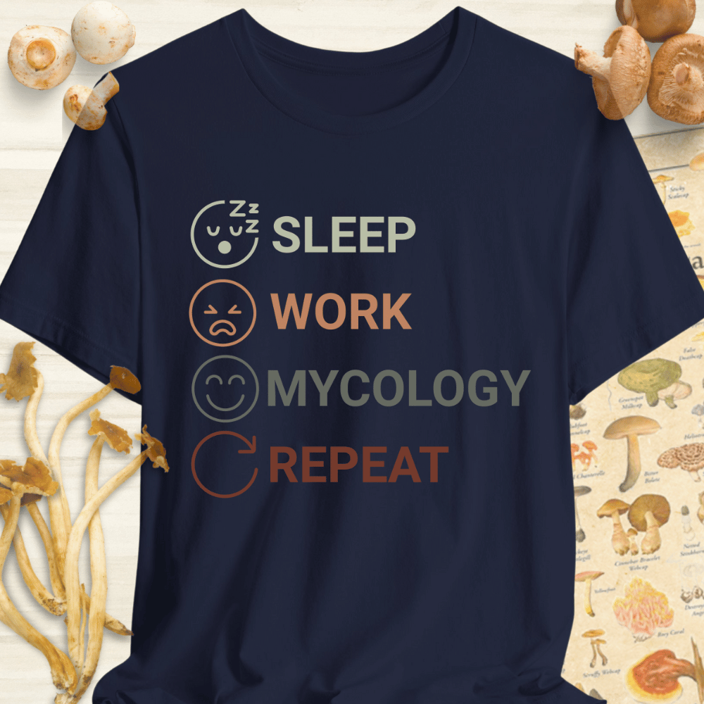 Sleep Mycology Tee Navy