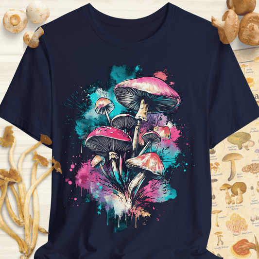 Fungal Water Splash Tee Navy