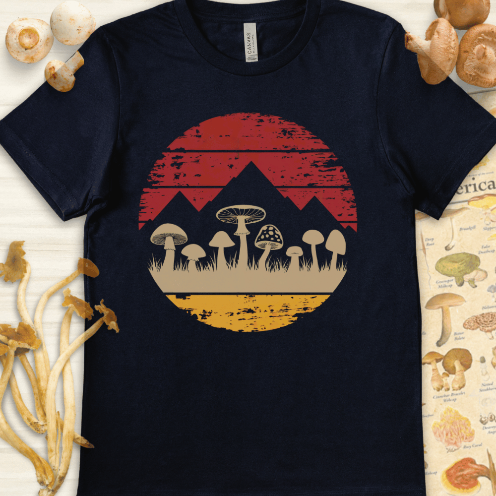 Fungal Sundown Tee Navy
