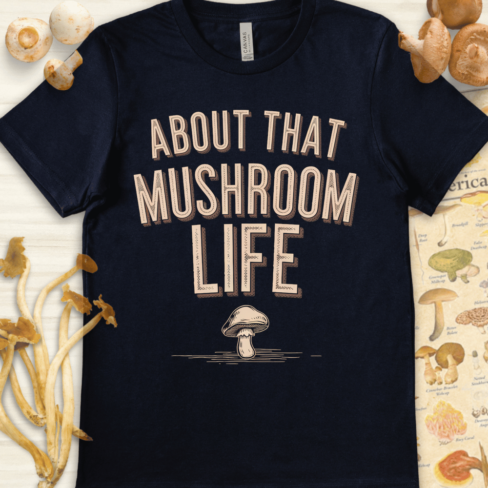 Mushroom Life Tee Navy