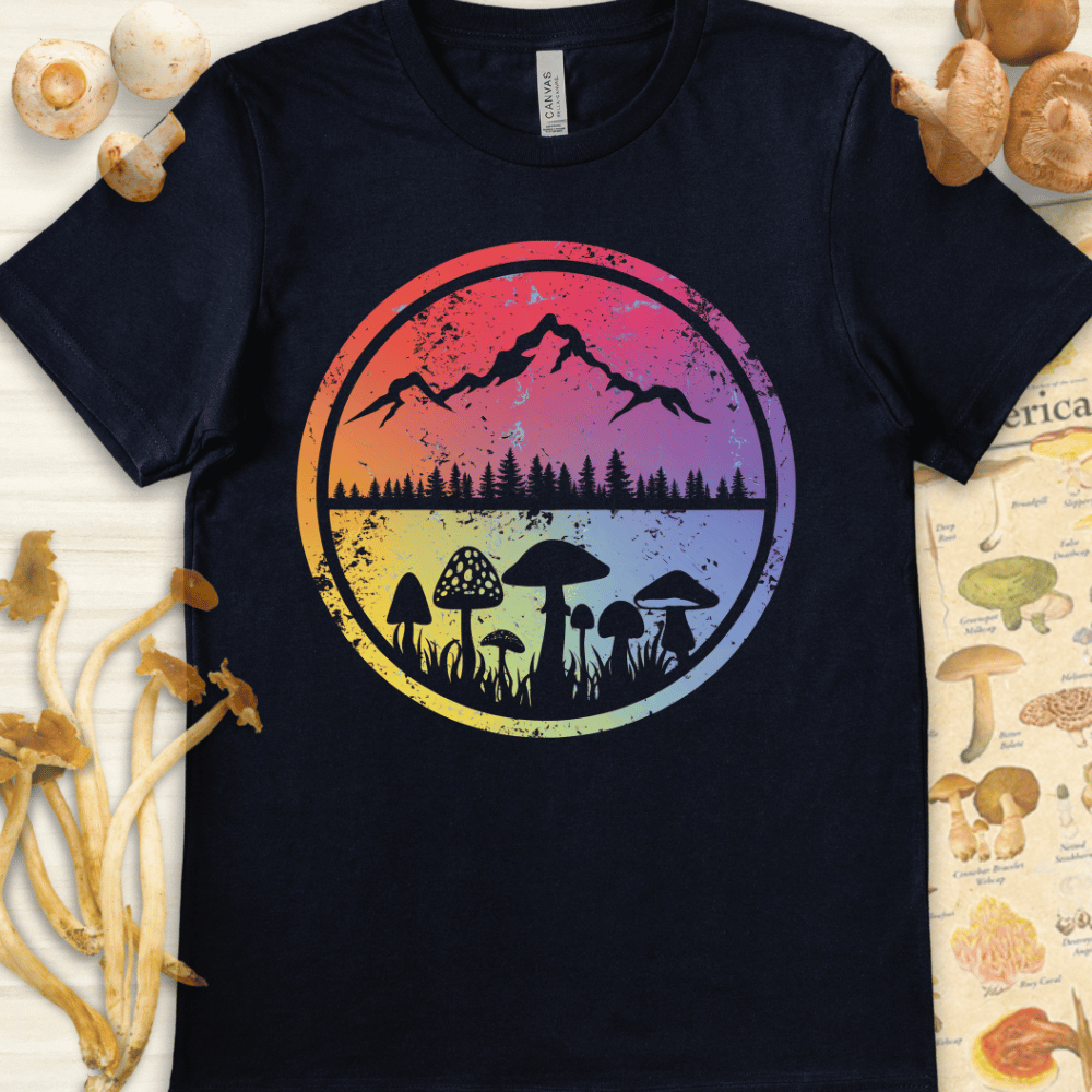 Mushroom Glow Tee Navy