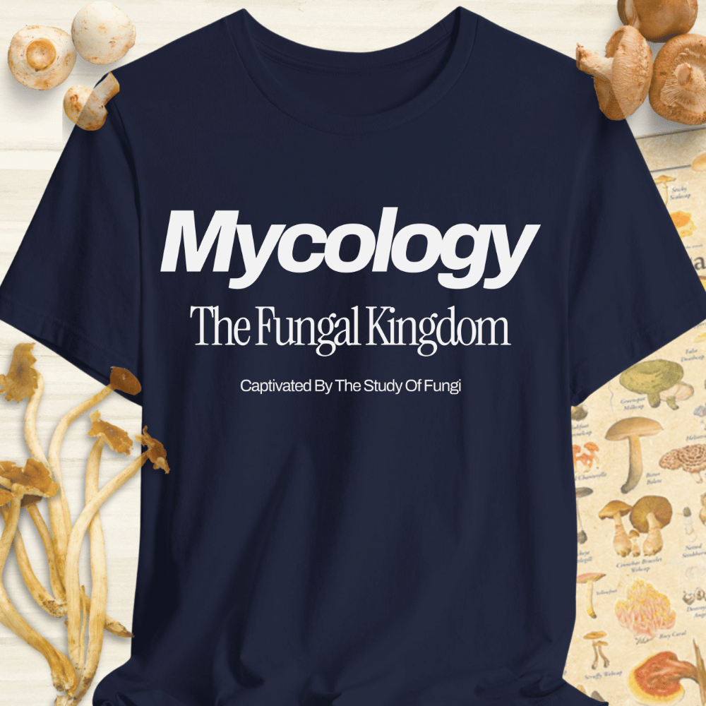 Mycology The Fungal Kingdom Tee Navy