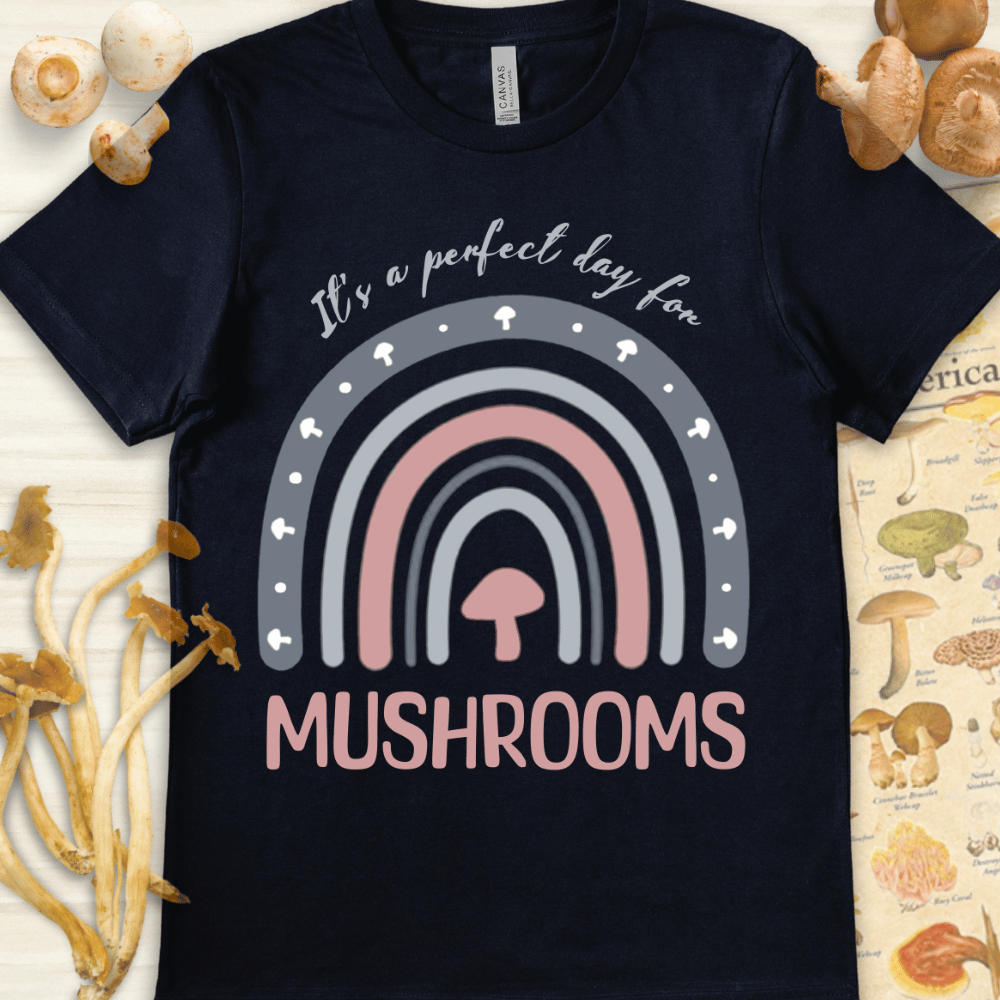 Perfect Mushrooms Tee Navy