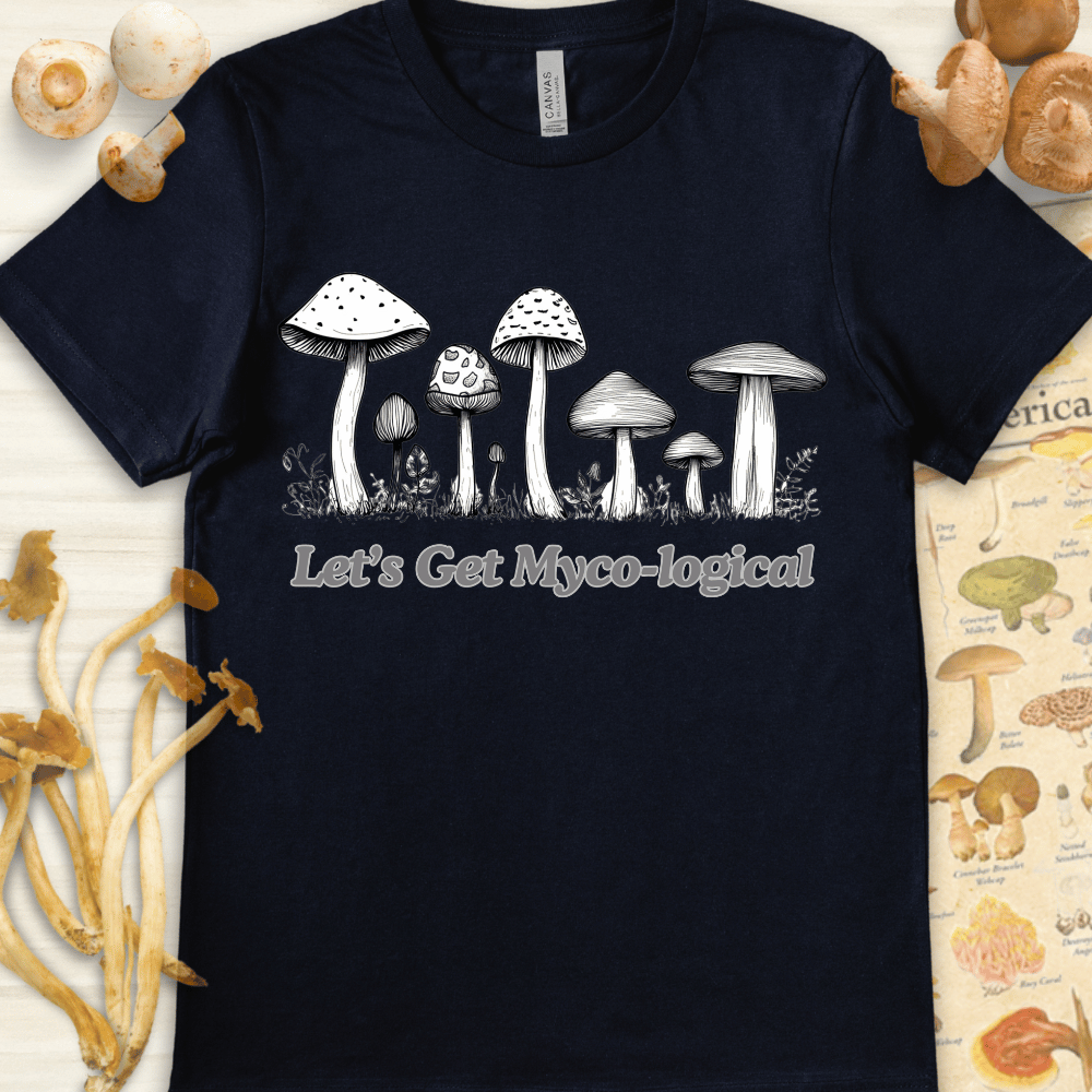 Myco-Logical Fungi Tee Navy