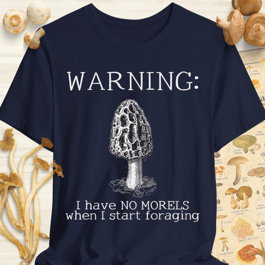 No Morels When Foraging Tee Navy