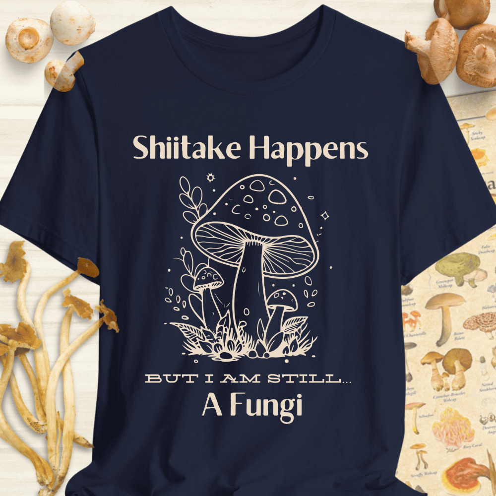 Shitake Fungi Tee Navy