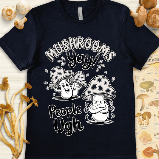 Mushrooms Yay Tee Navy