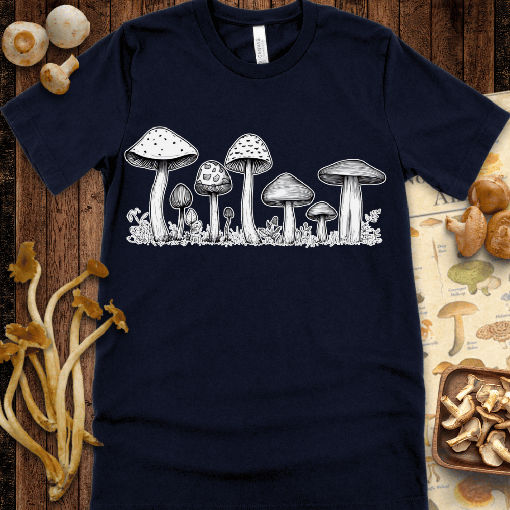 White Fungi Art Tee