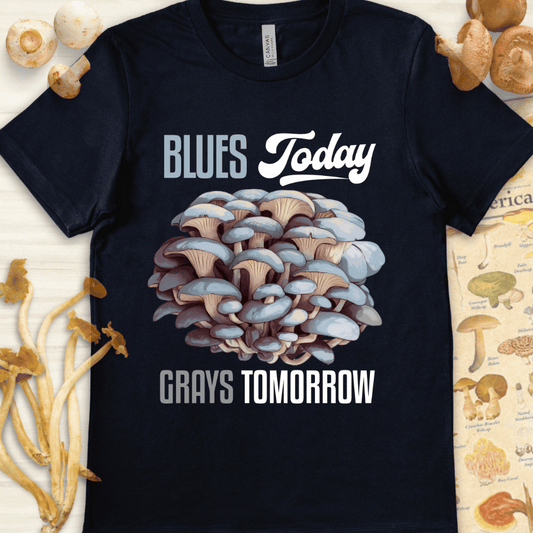 Blues Today Grays Tee Navy