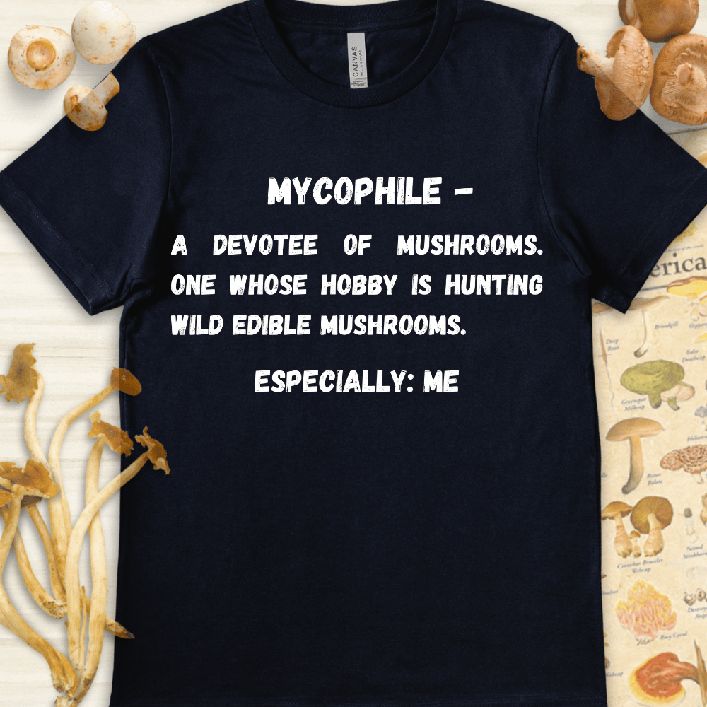 Mycophile Definition Tee Navy