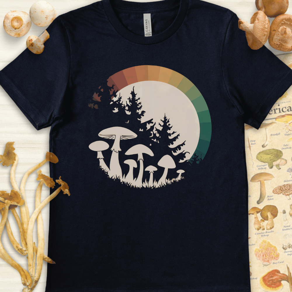 Rainbow Moon Tee Navy