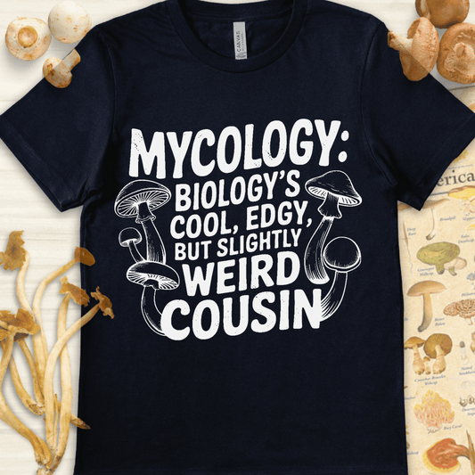 Biology Weird Cousin Tee Navy