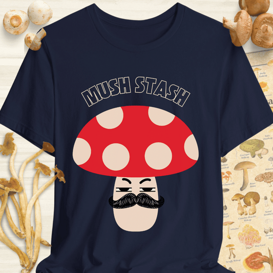 Mush Stach Tee Navy