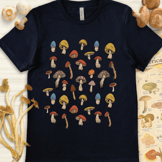 Mushroom Bloom Tee Navy