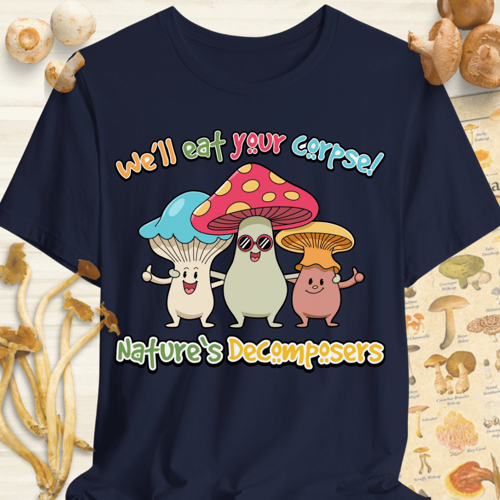 Natures Decomposers Tee Navy