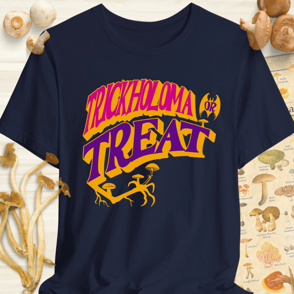 Trickholoma or Treat Tee Navy