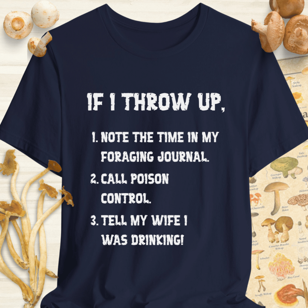 Call Poison Control Tee Navy