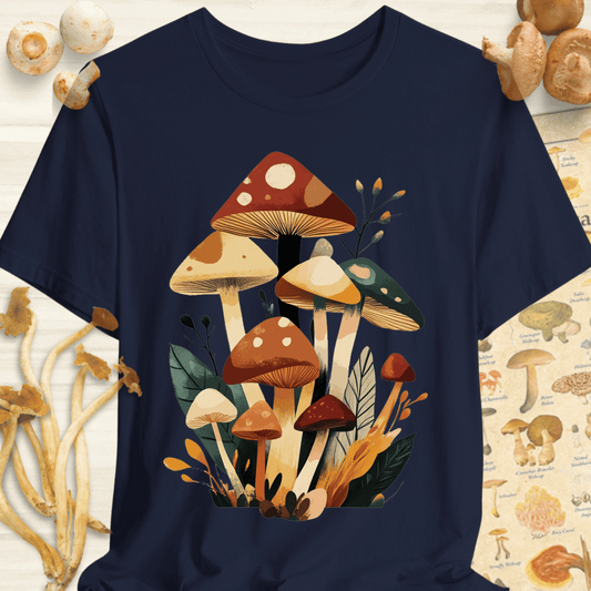 Cubism Flora Fungi Tee Navy