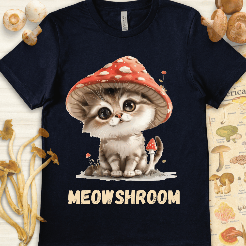 Meowshroom Tee Navy