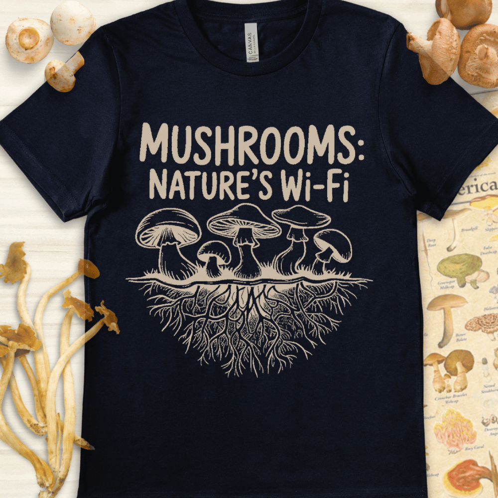 Nature's Wifi Tee Navy